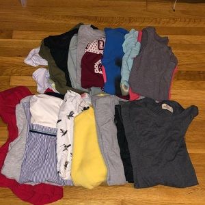 Bundle of small size shirts